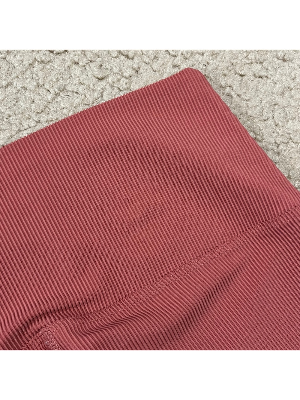 Beach Riot Pink Rib High Rise Leggings Size Medium - Picture 3 of 7